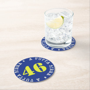 VALENTINO A TUTTA BIRRA - SOTTOBICCHIERI - RUNDER PAPPUNTERSETZER