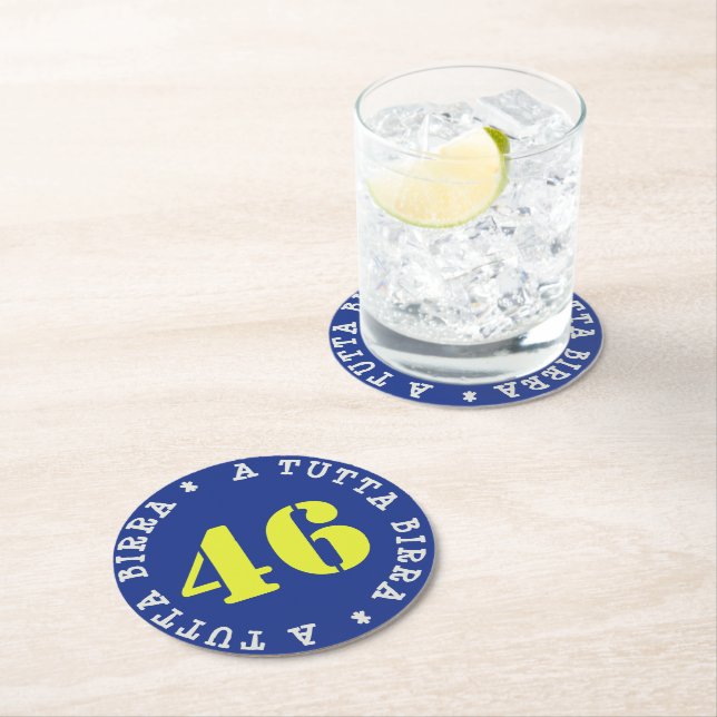 VALENTINO A TUTTA BIRRA - SOTTOBICCHIERI - RUNDER PAPPUNTERSETZER (Vor Ort)