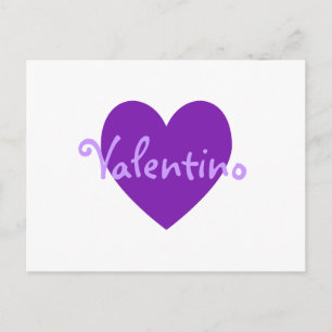 Valentino Lila Postkarte