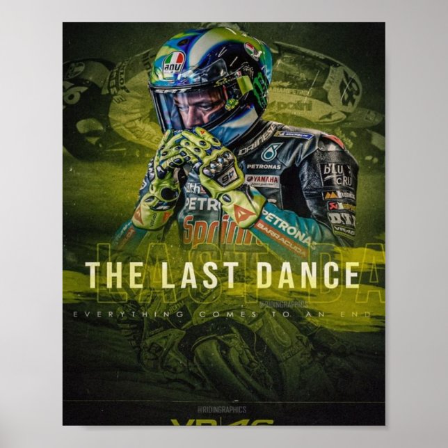 valentino rossi, moto gp legend,    the doctor 46, poster (Vorne)