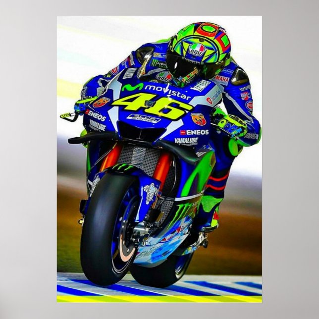 valentino rossi, moto gp legend,    the doctor 46, poster (Vorne)