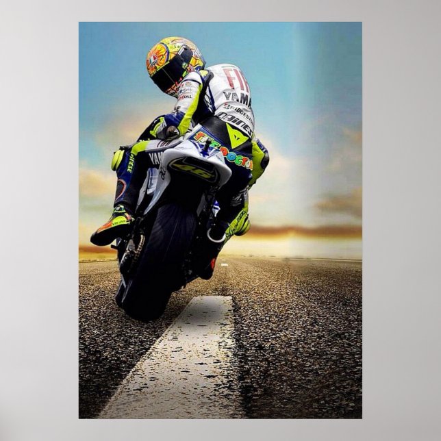 valentino rossi, moto gp legend,    the doctor 46, poster (Vorne)