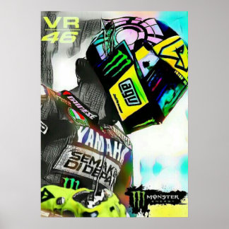 Valentino Rossi, Moto GP Legende, der Arzt 46, Poster