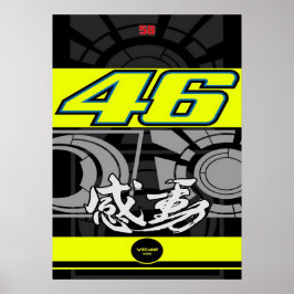 Valentino Rossi, Moto GP Legende, der Doktor 46, Poster
