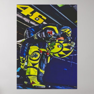 Valentino Rossi, Moto GP Legende, der Doktor 46, Poster