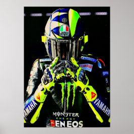 Valentino Rossi, Moto GP Legende, der Doktor 46, Poster