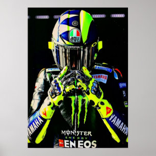 Valentino Rossi, Moto GP Legende, der Doktor 46, Poster