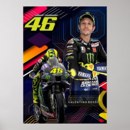 Valentino Rossi, Moto GP Legende, The Doctor 46, Poster