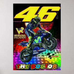 Valentino Rossi, Moto GP Legende, The Doctor 46, Poster