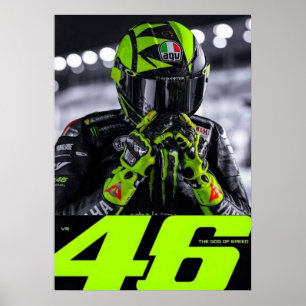 Valentino Rossi, Moto GP Legende, The Doctor 46, Poster