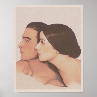 Valentino und Rambova: Lovers Art Print (1923) Poster