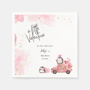 Valentinpink-Mädchen-Dusche Serviette