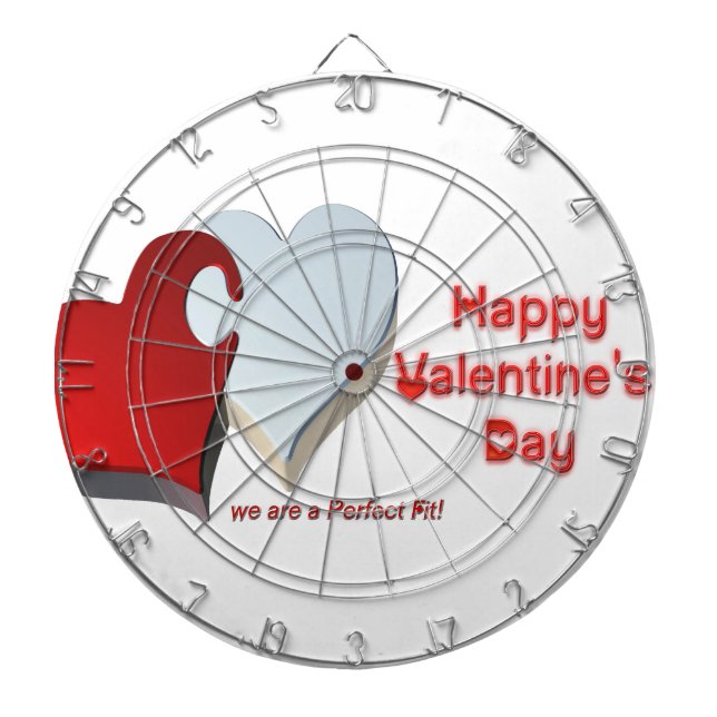 Valentinpuzzle Dartscheibe (vorne)