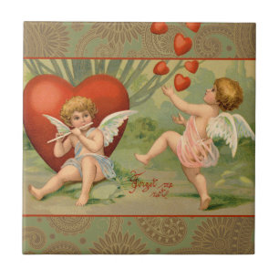 Valentins Amor Antik Vintage Fliese
