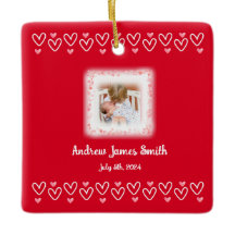 Valentins Baby Loss Keepake Foto Ornament