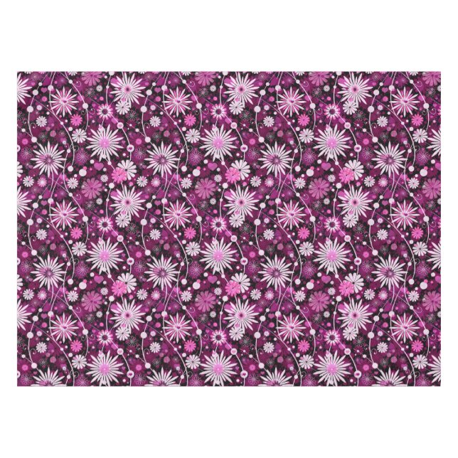 Valentins-Blumenmuster Tischdecke (Vorderseite (Horizontal))