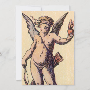 Valentins Cupido Blindfolded, Vintage Tarot Karte
