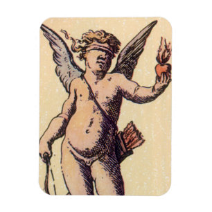 Valentins Cupido Blindfolded, Vintage Tarot Karte Magnet