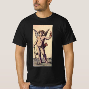 Valentins Cupido Blindfolded, Vintage Tarot Karte T-Shirt