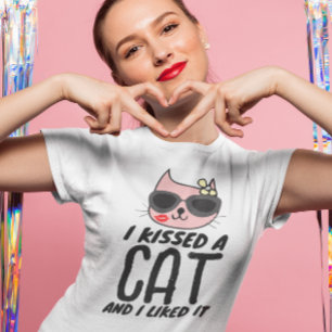 VALENTINS DAKTAG CAT-T - SHIRT, KÜSTEN EINE KATZE T-Shirt