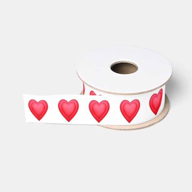 Valentins Geburtstagsrotes Herz Ripsband (Spule)