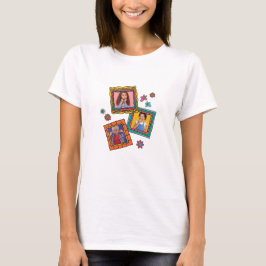 Valentins Gerahmte Fotos Template T - Shirt