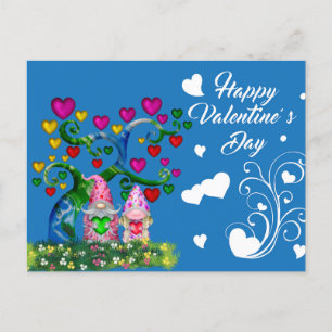 Valentins-Gnome Postkarte