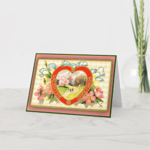 Valentins Grußkarten Pastoralszene Feiertagskarte