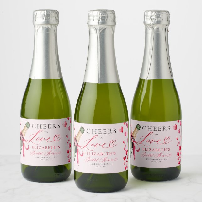 Valentins-Herzen Whimsical Spritzige Brautparty (Flaschen)
