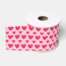 Valentins Hintergrund Mit Herz Liebe Ripsband