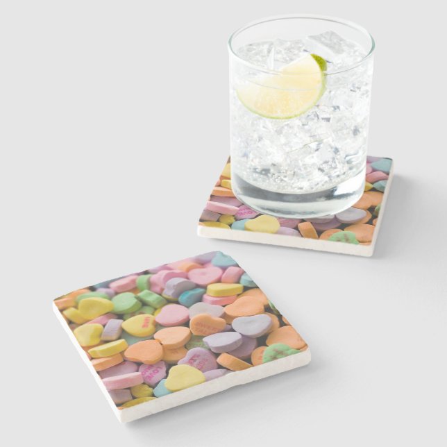 VALENTINS KANDY HEARDS STEINUNTERSETZER (Seitenansicht)