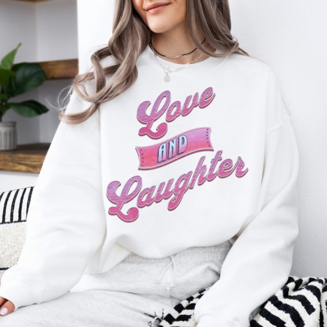 Valentins Liebe und Lachen Sweatshirt (Von Creator hochgeladen)