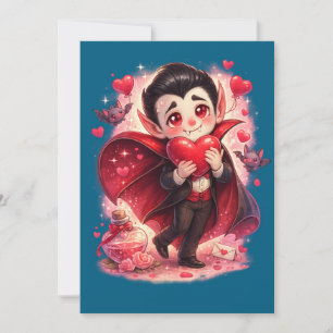 Valentins lustiger Dracula Feiertagskarte