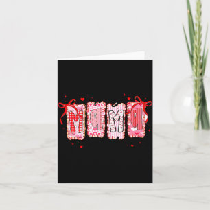 Valentins Mama trägt ihr Shirt Coquette Valentinst Karte