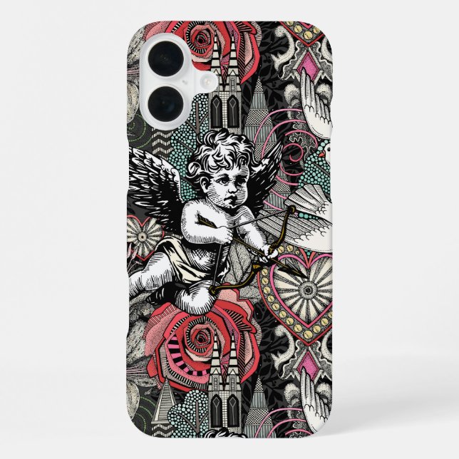 Valentins-Maximalismus col dunkel iPhone Hülle (Rückseite)