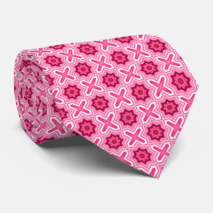 Valentins-Pink und Weiß Krawatte