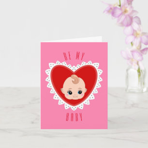 Valentins retro vintage Puppe Karte