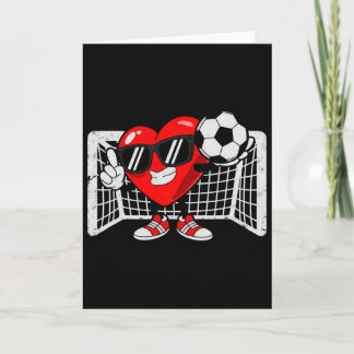 Valentins Soccer Herz Fußball Karte