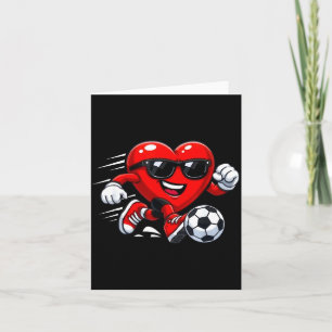 Valentins Soccer Herz Tropf Srt Liebe Valentinstag Karte