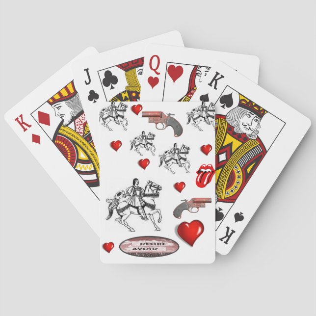 Valentins Spielkarten-Deck Spielkarten (Rückseite)