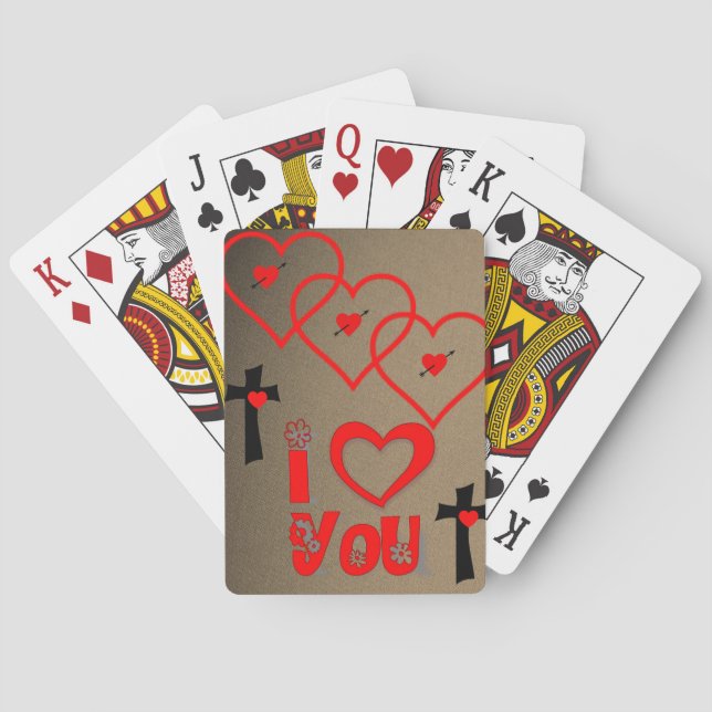 Valentins Spielkarten-Deck Spielkarten (Rückseite)