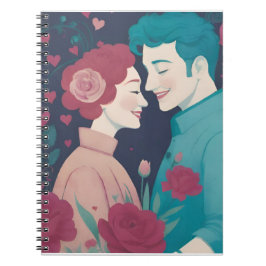 Valentins-Spiral-Fotobuch Notizblock
