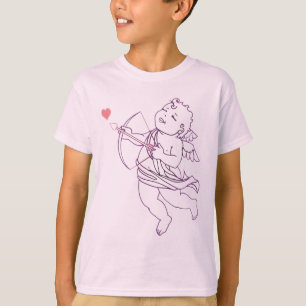 Valentins-T-Shirt für Kinder Cupid-Shirt zum Anpas T-Shirt