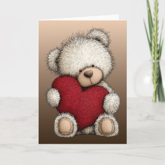 Valentins-Teddybär Karte