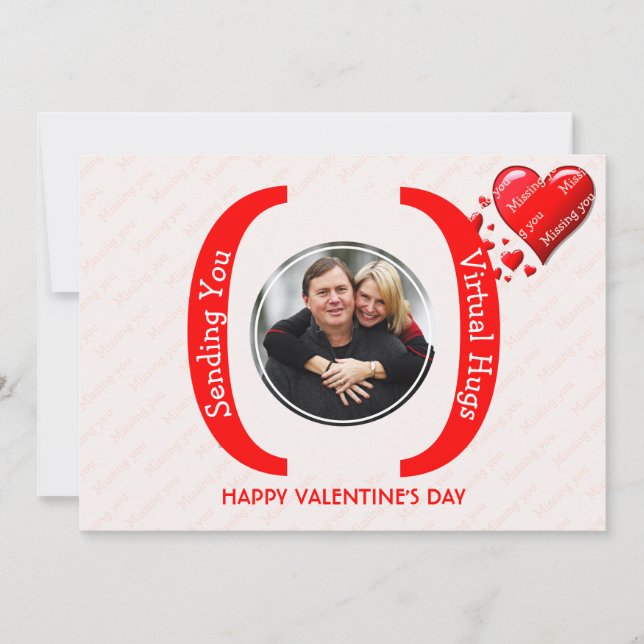 Valentins VIRTUELLES HUGS-Foto Vermisst Ihrer Kart (Vorderseite)