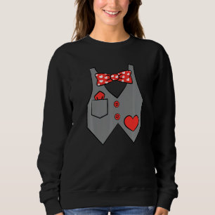 Valentins-Weste Kostüm Süßes Herz Liebe Jungen Mäd Sweatshirt