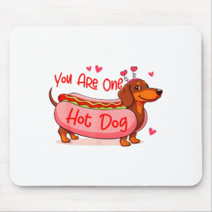 Valentins Wiener Hund Liebhaber Dachshund Mama Du  Mousepad