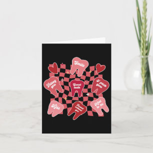 Valentins-Zahnarzt Zahnarzthelferin Zahn Bonbons C Karte