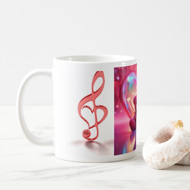 Valentinsbecher Kaffeetasse (Mit Donut)