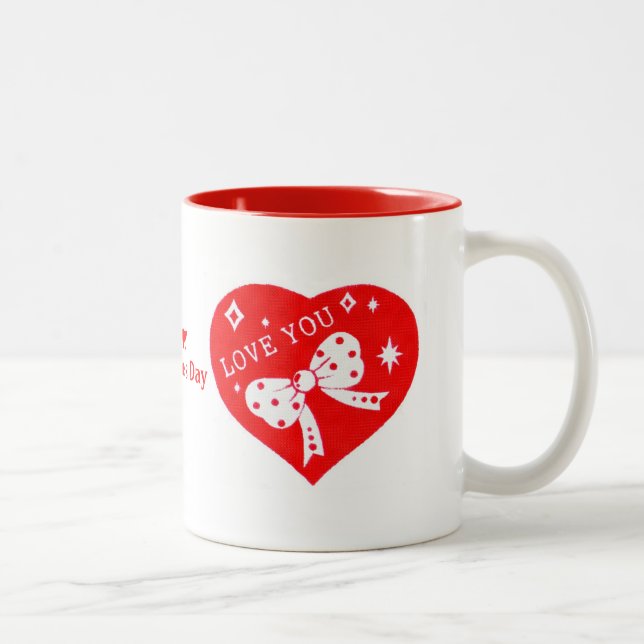 Valentinsche Liebe Herz Tasse (Rechts)
